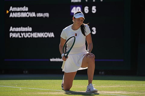 Britain Wimbledon Tennis: Amanda Anisimova vs Anastasia Pavlyuchenkova