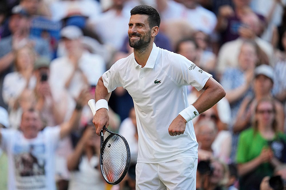 | Photo: AP/Kin Cheung : Wimbledon 2025 Quarter-Final: Novak Djokovic vs Flavio Cobolli 