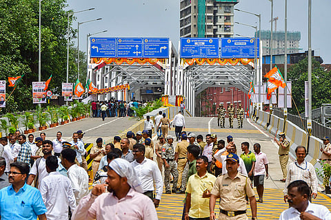 Inauguration of Sindoor Flyover in Mumbai