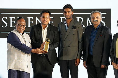 Serene Farms leadership receiving the award