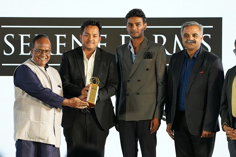 Serene Farms leadership receiving the award