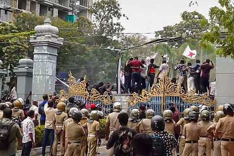 DYFI's protest in Kerala
