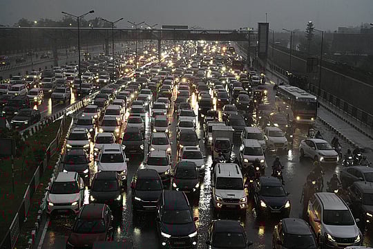 Delhi Weather: Waterlogging And Traffic Snarls Amid Downpour