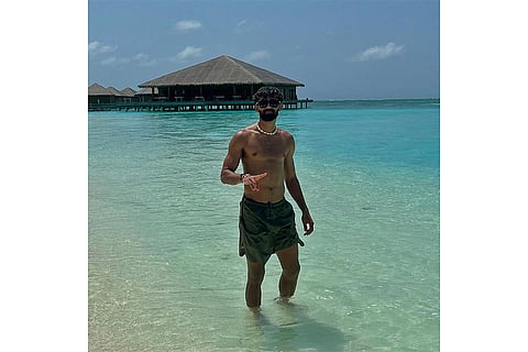 Akash Mishra in Maldives