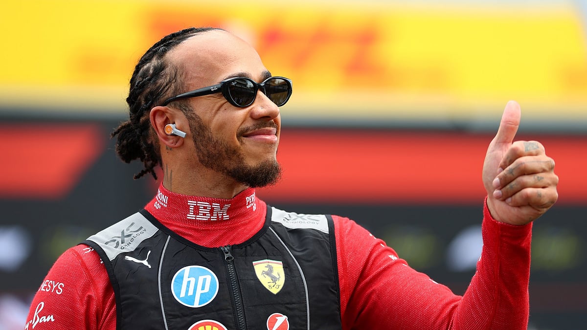 File Photo : Since joining Ferrari, Lewis Hamilton is yet to finish on the podium.