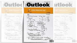 File Photo : Outlook Magazine's February 6, 2023 cover issue examined the myth of the 'holy cow' , the half-truths surrounding it, and its central role in modern political debates