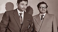 Photo illustration by Saahil : Though Anand and Dutt were as unlike as chalk and cheese, they became good friends, sharing similar ambitions