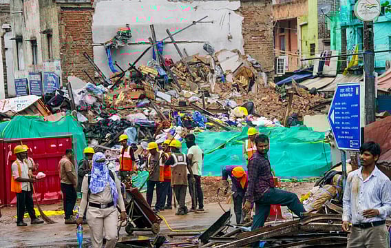 Three People Dead After Building Collapses In Delhi's Daryaganj