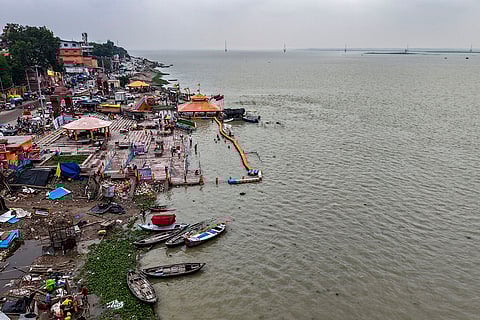 Rise in water level of Ganga river
