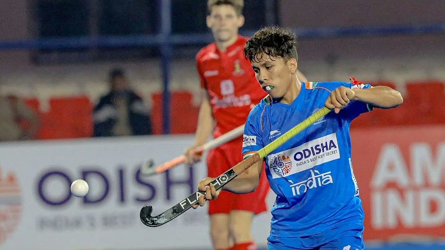 Photo: X | Hockey India : India A Vs France A hockey match.