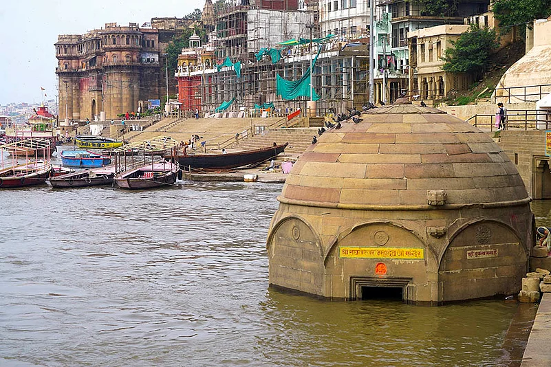 India Monsoon rains, Water levels rise in Ganga and Yamuna; Panchganga Ghat