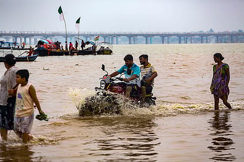 Increase in water level of Ganga river