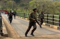 PTI : Security personnel at Pahalgam 
