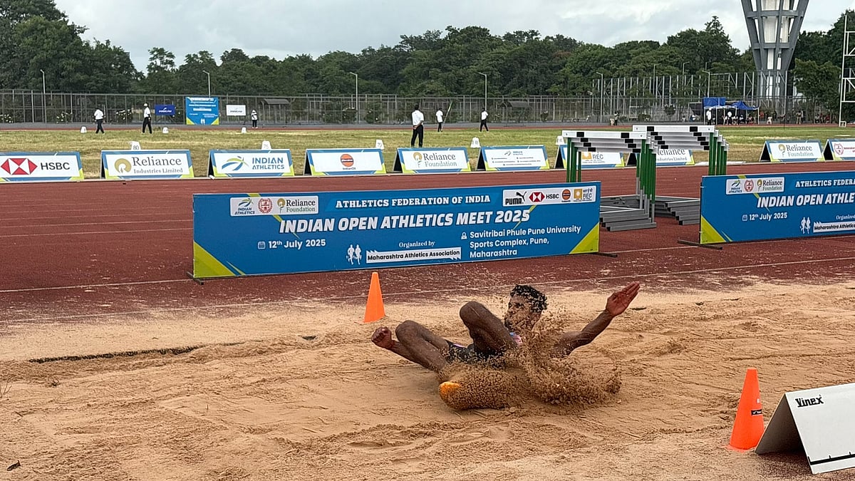 Photo: X | Abhijit Deshmukh : India long-jumper Murali Sreeshankar.