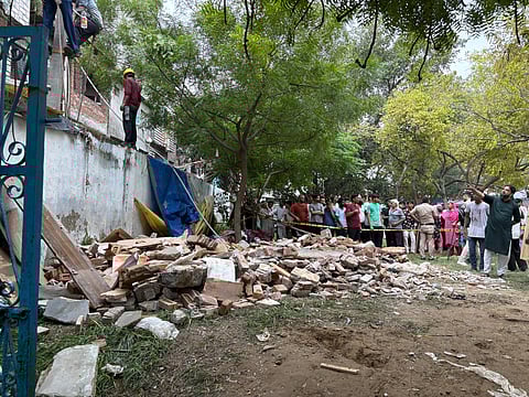 Delhi janata colony building collapse