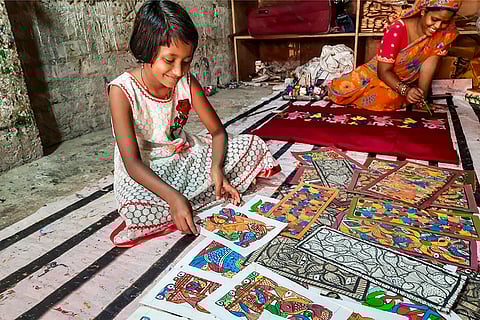 Pattachitra art in Bengal's Naya village