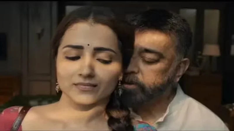 Kamal Haasan and Trisha Krishnan in Thug Life
