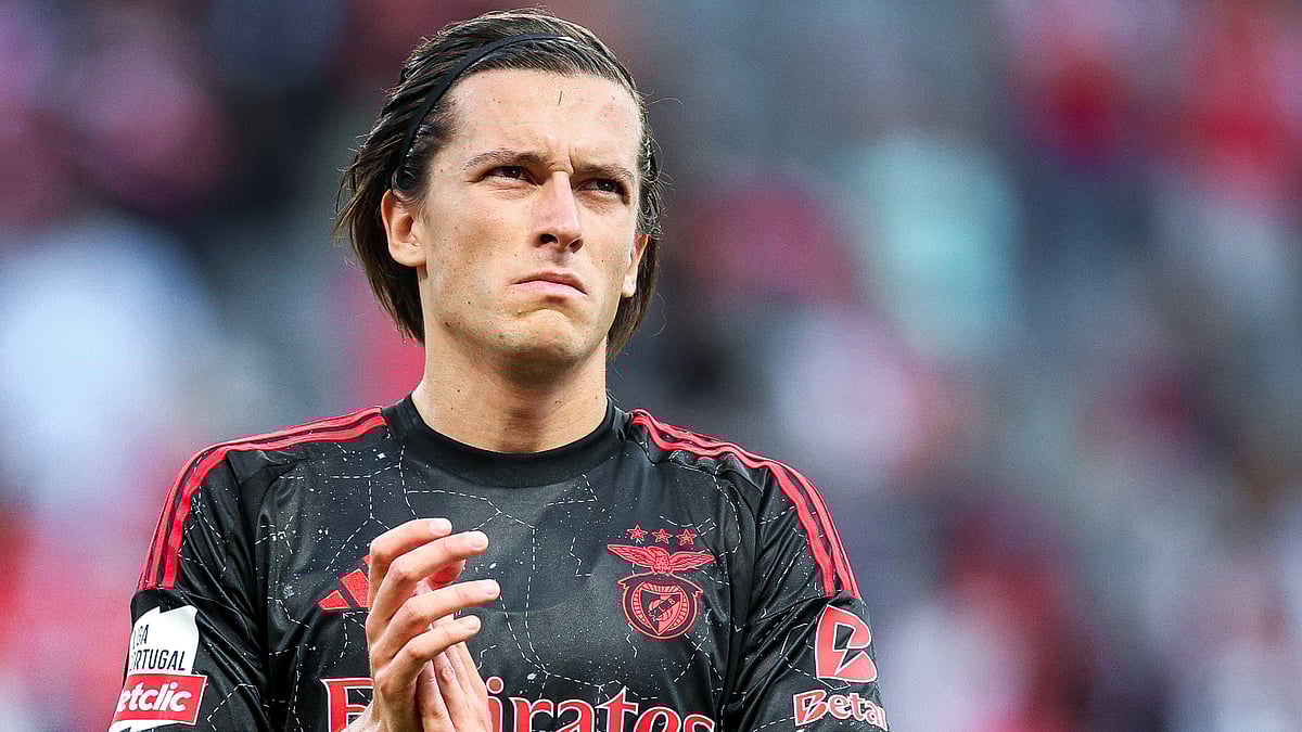 Alvaro Carreras in action for Benfica last season - null