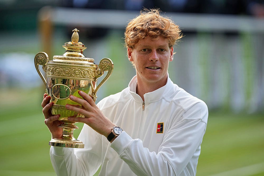 | Photo: AP/Kin Cheung : Wimbledon Tennis: Jannik Sinner vs Carlos Alcaraz