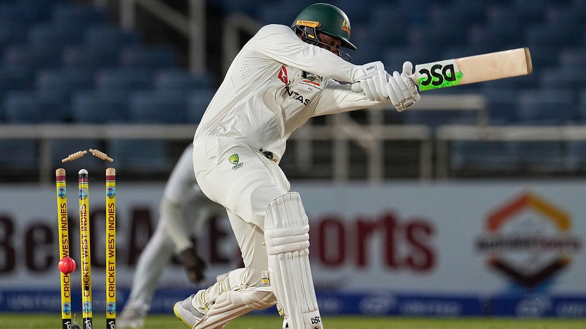 West Indies vs Australia 3rd Test Day 2 Usman Khawaja AP