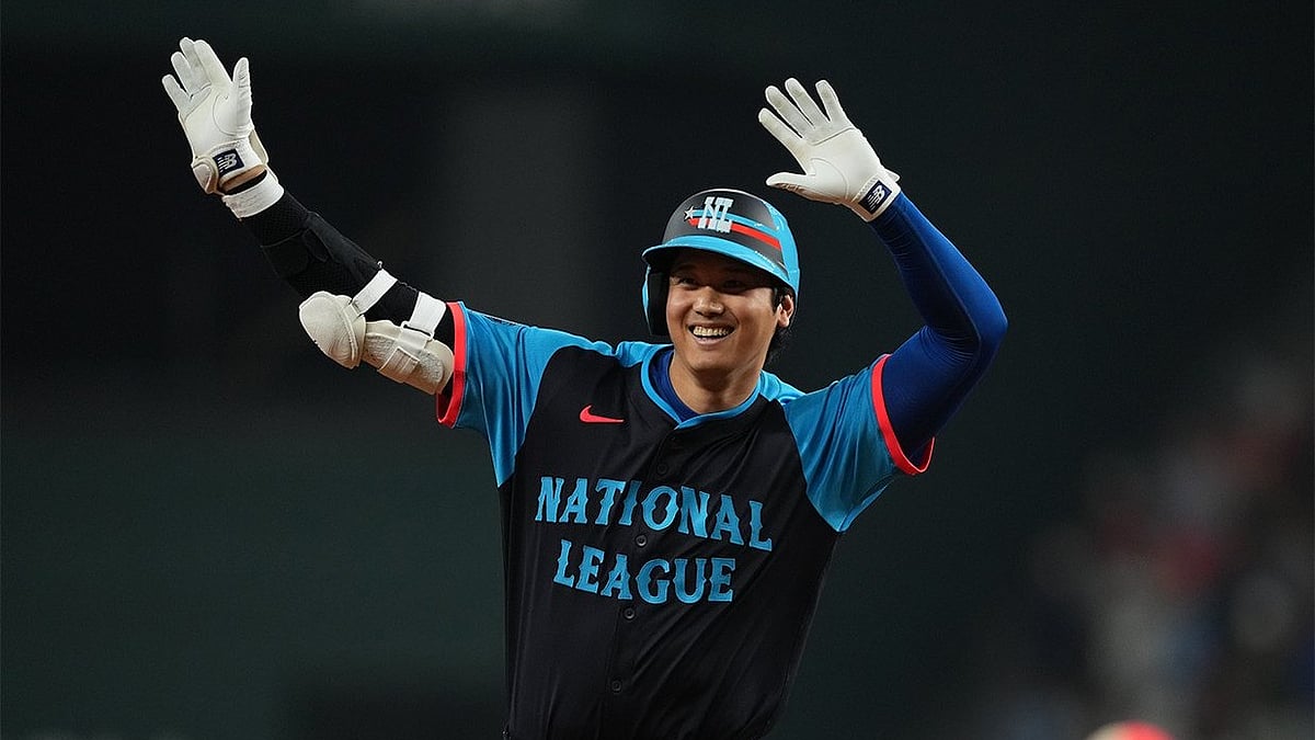 X/MLB : MLB All-Star Game 2025: Shohei Ohtani in action.