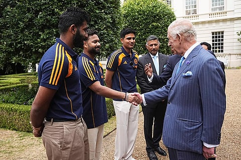 Indian men's, women's cricket teams meet King Charles III