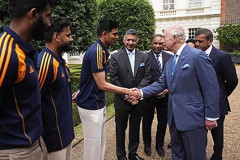 Indian men's, women's cricket teams meet King Charles III
