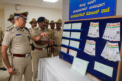 Press conference after property parade in Bengaluru