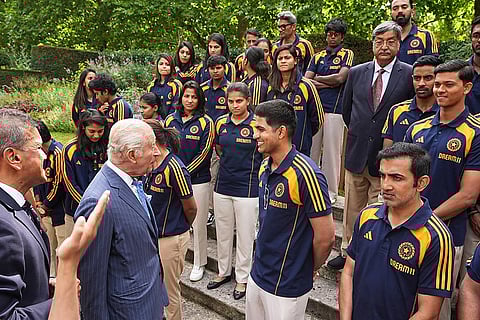 Indian men's, women's cricket teams meet King Charles III