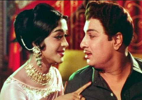Saroja Devi and MGR