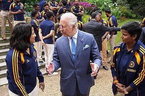 Indian men's, women's cricket teams meet King Charles III