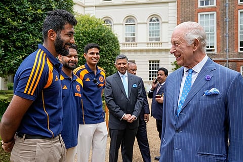 Indian men's, women's cricket teams meet King Charles III