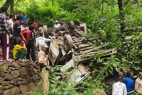 Five dead, 17 injured as passenger vehicle falls into gorge in J-K's Doda