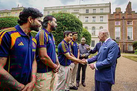 Indian men's, women's cricket teams meet King Charles III