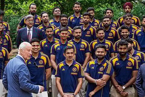 Indian men's, women's cricket teams meet King Charles III