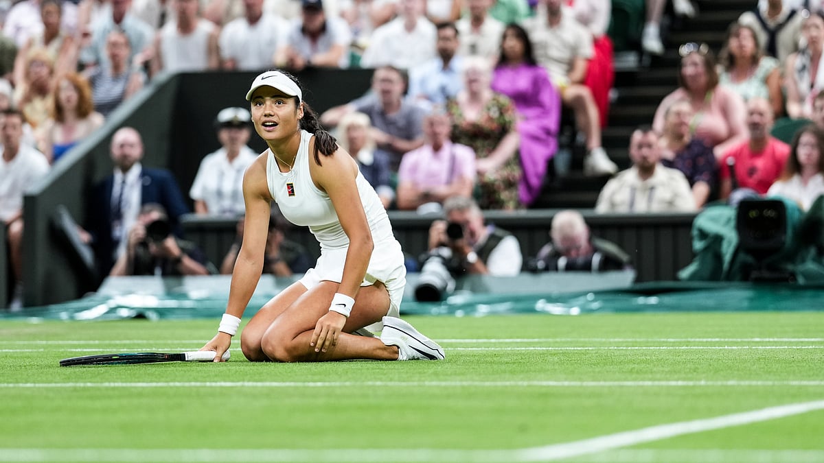 Emma Raducanu was beaten by Aryna Sabalenka at Wimbledon