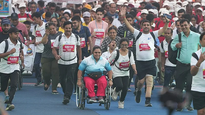 Vedanta Delhi Half Marathon 2024 photo gallery_specially-abled participant