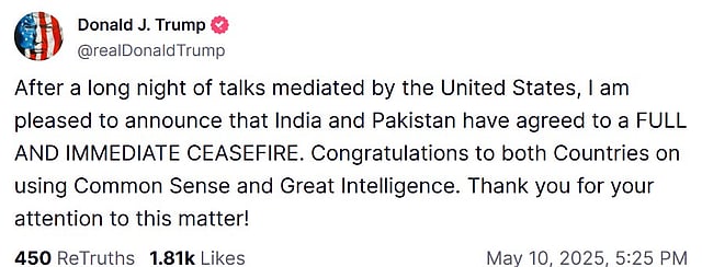 ‘Nation Wants To Know’: Congress Seeks Answers On Claims Of Trump-mediated India–Pakistan Ceasefire And Trade Talks