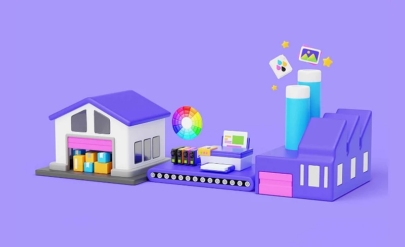 Colourful 3D Warehouse Art