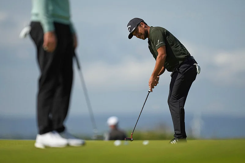 2025 British Open Golf Championship practice round photos: Xander Schauffele of the US