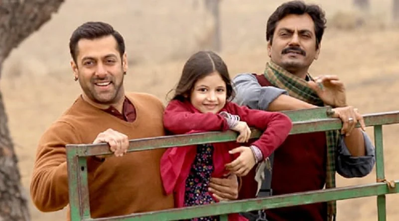 Salman Khan, Shahida and Nawazuddin Siddiqui in Bajrangi Bhaijan