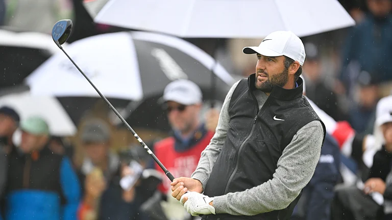 Scottie Scheffler at The Open Championship 2025. - File