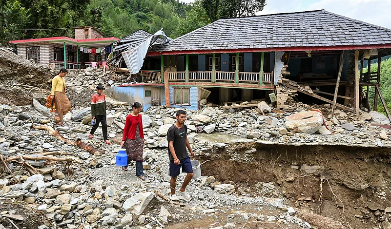 Disaster hit Seraj region in Mandi