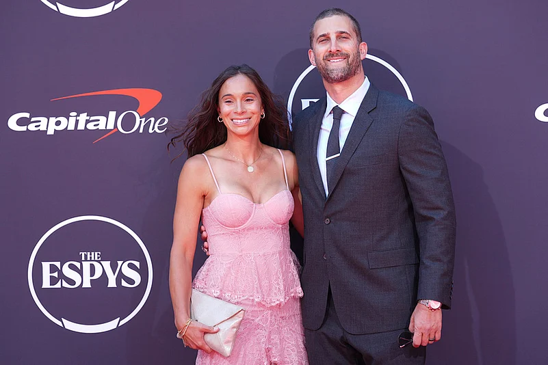 ESPY Awards 2025 at the Dolby Theatre in Los Angeles: Nick Sirianni and wife Brett Ashley Cantwell