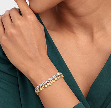 Diamond Hand Bracelet