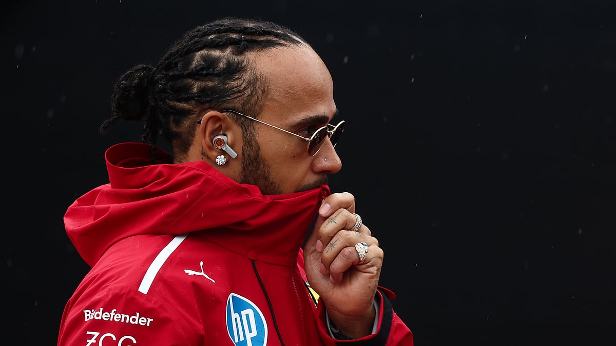 Lewis Hamilton pictured ahead of the British Grand Prix earlier this month