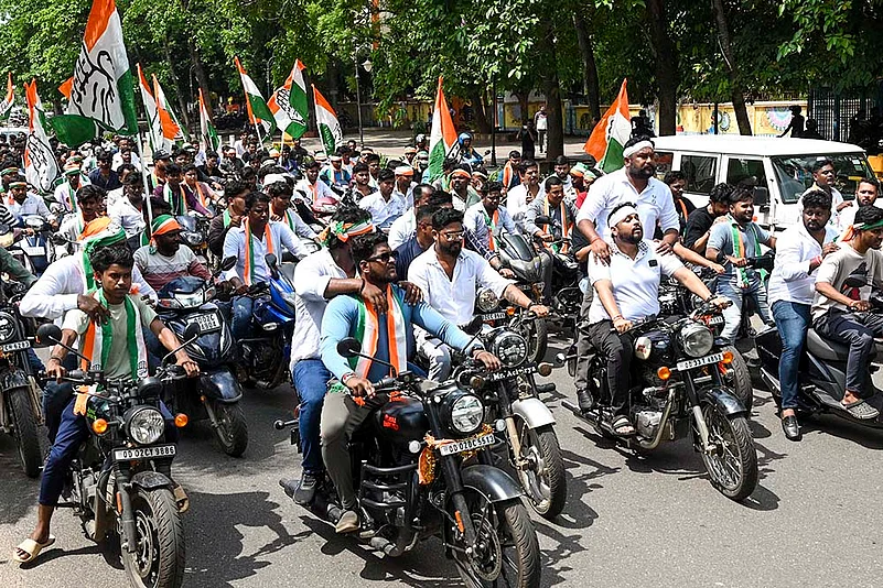 Odisha Bandh over student’s suicide; Congress workers take part in a bike rally