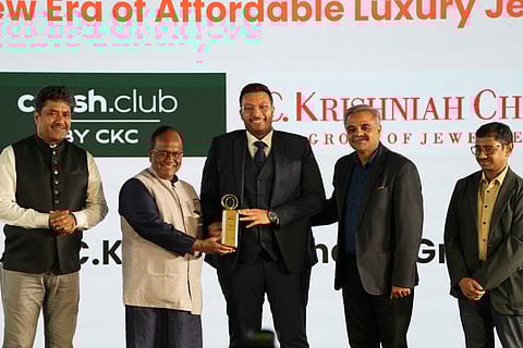C. Krishniah Chetty won the Enterprise & Leadership Award for “A New Era of Affordable Luxury Jewellery”