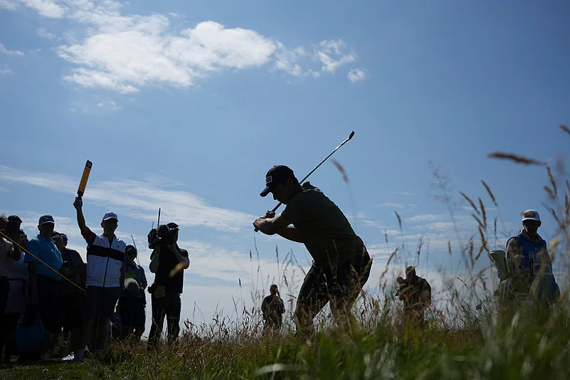 2025 British Open Golf Championship practice round photos: Viktor Hovland of Norway