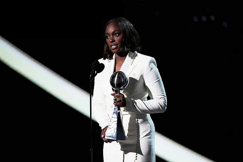 ESPY Awards 2025 at the Dolby Theatre in Los Angeles: Sloane Stephens, Muhammad Ali award